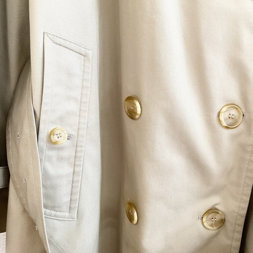 Burberrys Herren 42 R Trenchcoat Kensington Wollfutter Nova Check Vintage - Bild 3 von 24