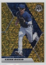 2021 Panini Mosaic Quick Pitch Gold Mosaic Prizm 9/10 Cavan Biggio #191 7j5
