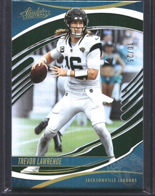 Trevor Lawrence 2025 Panini Absolute Spectrum Green SP Jacksonville Jaguars #/25