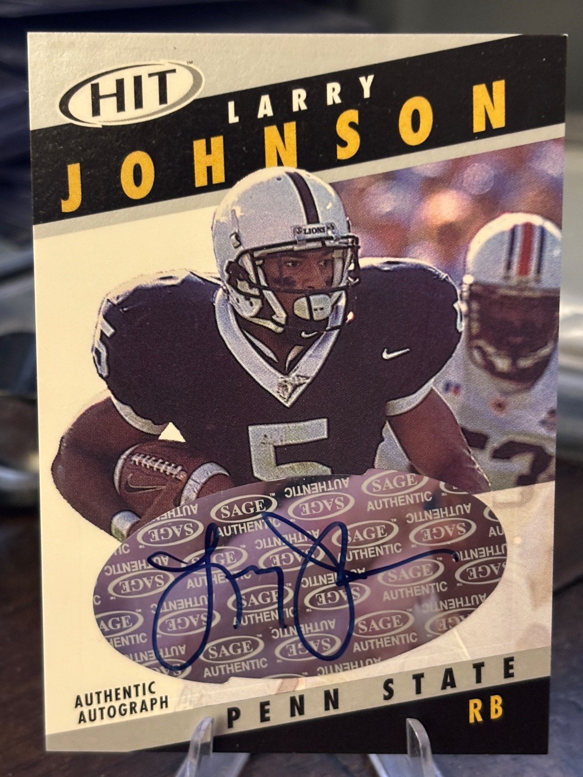 Larry Johnson SA-GE Hit Autographs #A5 Silver