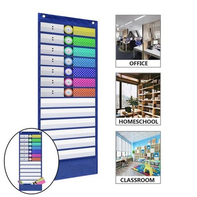 Scheduling Pocket Chart Classroom Pocket Chart Learning Calendar for Home
