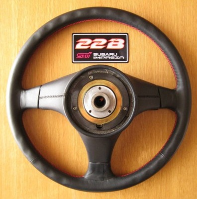 NARDI ステアリング　SUBARU Subaru Impreza 22B-STI Genuine NARDI Steering Wheel GC8 Red Stitch