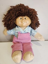 Vintage TARO PATCH Doll 1984 Girl Hawaiian Shirt Overalls Play Toy 20"