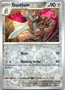 Doublade 132/182 Paradox Rift Reverse Holo Pokemon Card