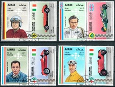 United Arab Emirates - AJMAN 1969 Race Car Drivers/MANAMA 1969 Racing Cars
