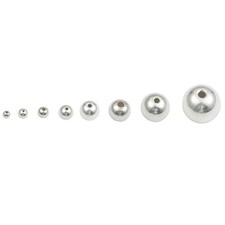 BEADIA 925 Sterling Silver Round Beads 3mm For Jewelry Making Findings 50pcs