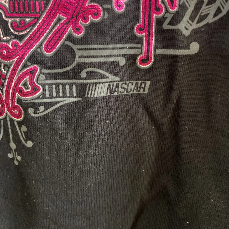 Camiseta Denny Hamlin #11 nova perseguição multicolorida autêntica tamanho grande - Imagem 4 de 4