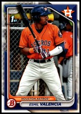 2024 Esmil Valencia Topps Bowman Baseball #BP-75 Houston Astros