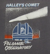 HALLEY'S COMET-PALOMAR OBSERVATORY-1985-86-Astronomy VINTAGE T shirt XL RARE