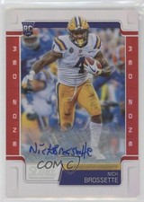 2019 Score Rookies Red Zone Signatures 7/20 Nick Brossette #419 Auto 0f6