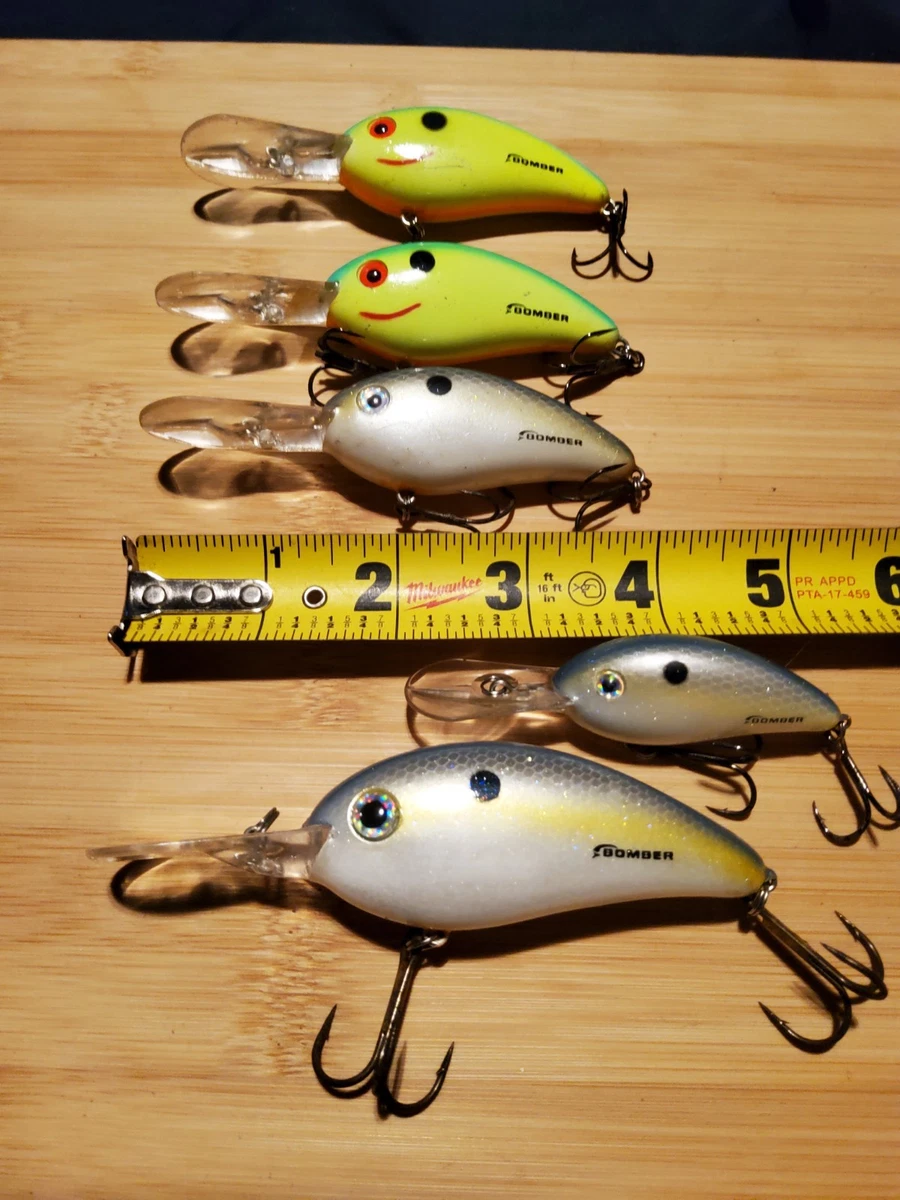 Leurres Bomber Fat Free Shad Crankbaits – 2 Pièces – Neufs, Hameçons D'origine A108