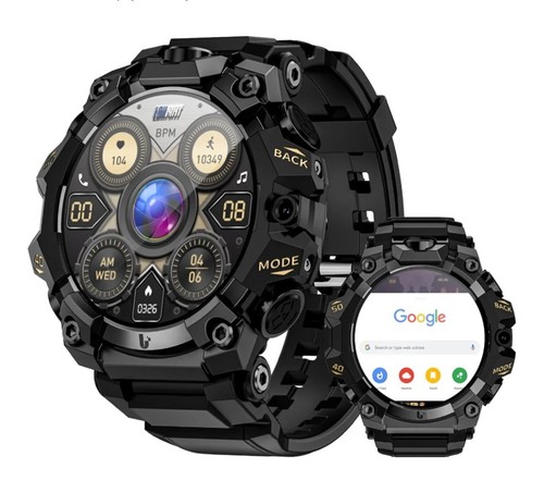 Lokmat APPLLP 2 Pro Rugged 5g Smartwatch 4gb RAM + 64gb ROM & X2 Cameras OLED !!
