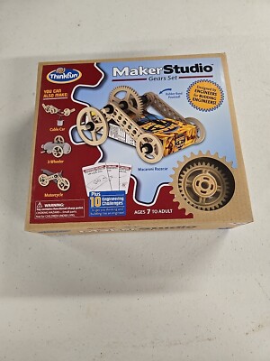 MAKER STUDIO Gears Set (2014, Kit) NEVER USED: Recycled Items That Move: Age 7+