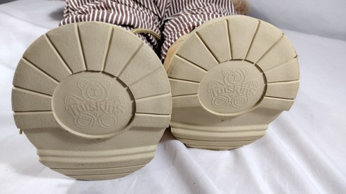 FURSKINS PLUSH TEDDY BEAR Xavier Roberts 1983-4 Dudley 22" Overall Shoe Bandana  - Picture 9 of 15