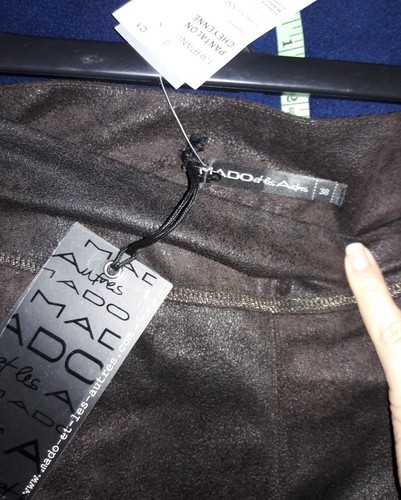 NWT MADO ET LES AUTRES cheyenne marron Pant Sz 38 - Picture 7 of 12