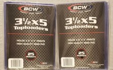 50 BCW Toploaders 3-1/2x5 for Photo Postcard Oversize Card Holder Sports Magic