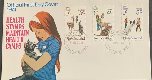 New Zealand FDC 1974 Health Stamps Maintain Health Camps