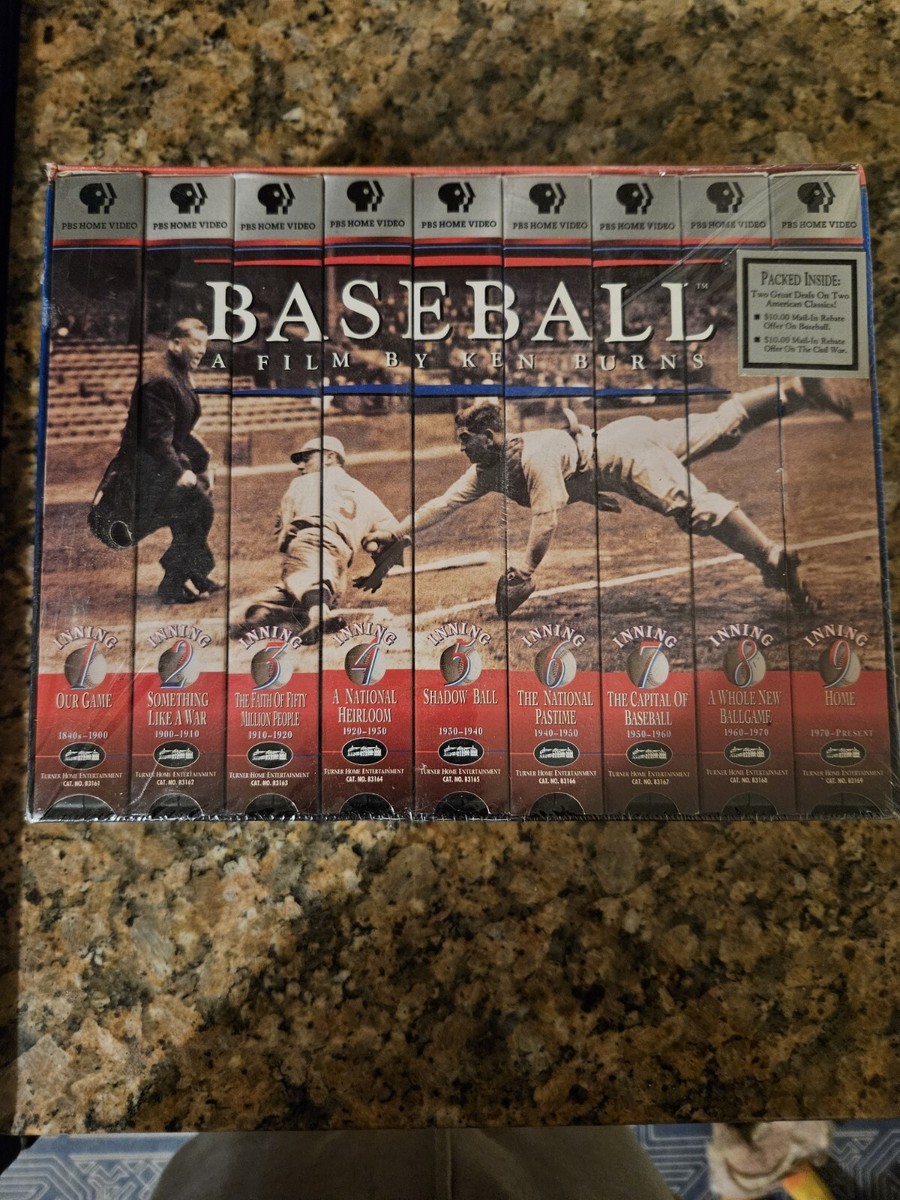 Baseball A Film by Ken Burns 9-VHS Box Set Collectors