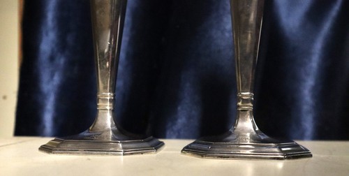 Tiffany & Co Pair NeoClassic Candlesticks Circa 1907-1947 M Sterling 51324z - Picture 6 of 12