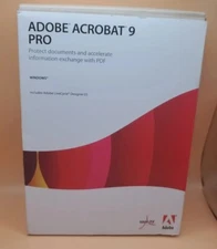 Adobe Acrobat 9 Pro Professional for Windows Software PC Computer 