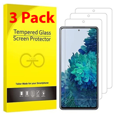3x Tempered Glass Screen Protector For Samsung Galaxy S20 FE S21 FE S23 FE  S24FE