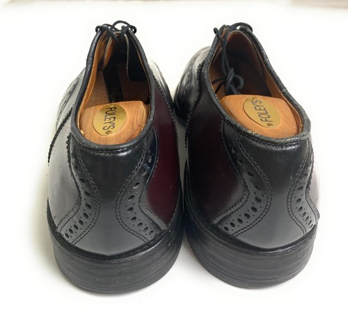 Allen Edmonds Hombres Shelton Borgoña Negro Sillín Oxfords Talla 9.5 - Imagen 7 de 12
