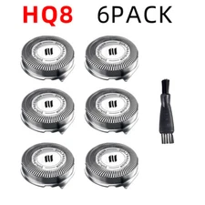 6PCS HQ8 Replacement Heads For Philip s Norelco Aquatec Shaver Razor Blades