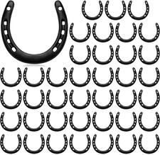 Cast Iron Horseshoe Bulk 4.5 X 4.3 Inch Horseshoes for Adults Wall Hung Good Luc