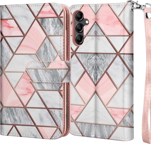 Funda de cuero billetera con soporte para teléfono Samsung Galaxy A15 A14 A54 5G A03S A13 - Imagen 39 de 75