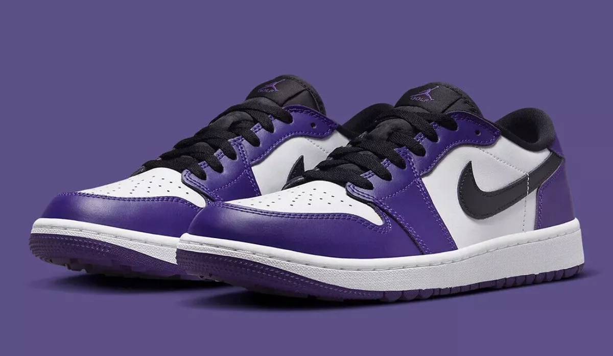 Nike Air Jordan 1 Low Golf Court Purple Men's Size 12 Shoes