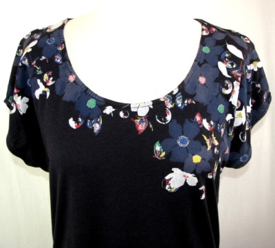Haut Court Comptoir Des Cotonniers Noir - Taille 38, Matière Mixte, Occasion Très Bon état