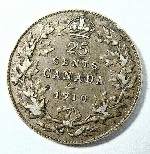 1910-1914 & 1916 CANADA 25 CENT F+ TO VF SIX SILVER COINS, FREE SHIPPING IN USA - Picture 8 of 8