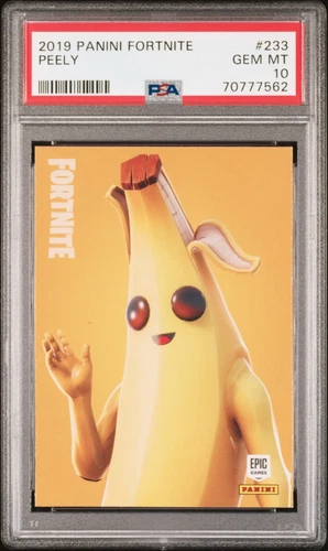 2019 Panini Fortnite Series 1 #233 Peely Epic USA Print PSA 10 QTY