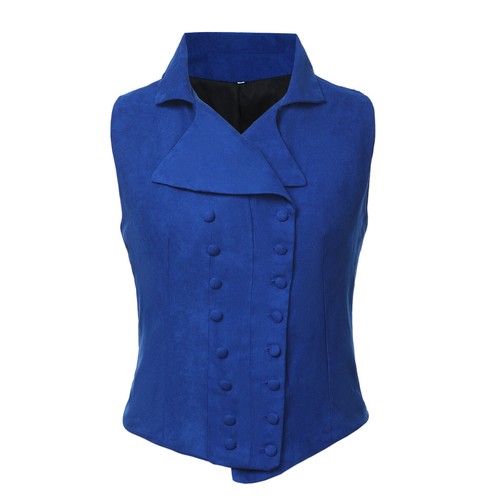 Damen Edwardian Weste Victorian Vest Women Steampunk Zweireiher Weste* - Bild 22 von 27