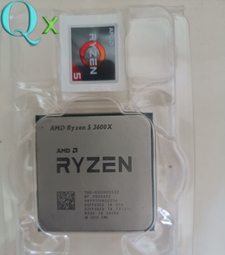 AMD Ryzen 5 3600X AM4 CPU Processor r5 3600X 3.8GHz 6C 12Thr 32M Desktop  32MB