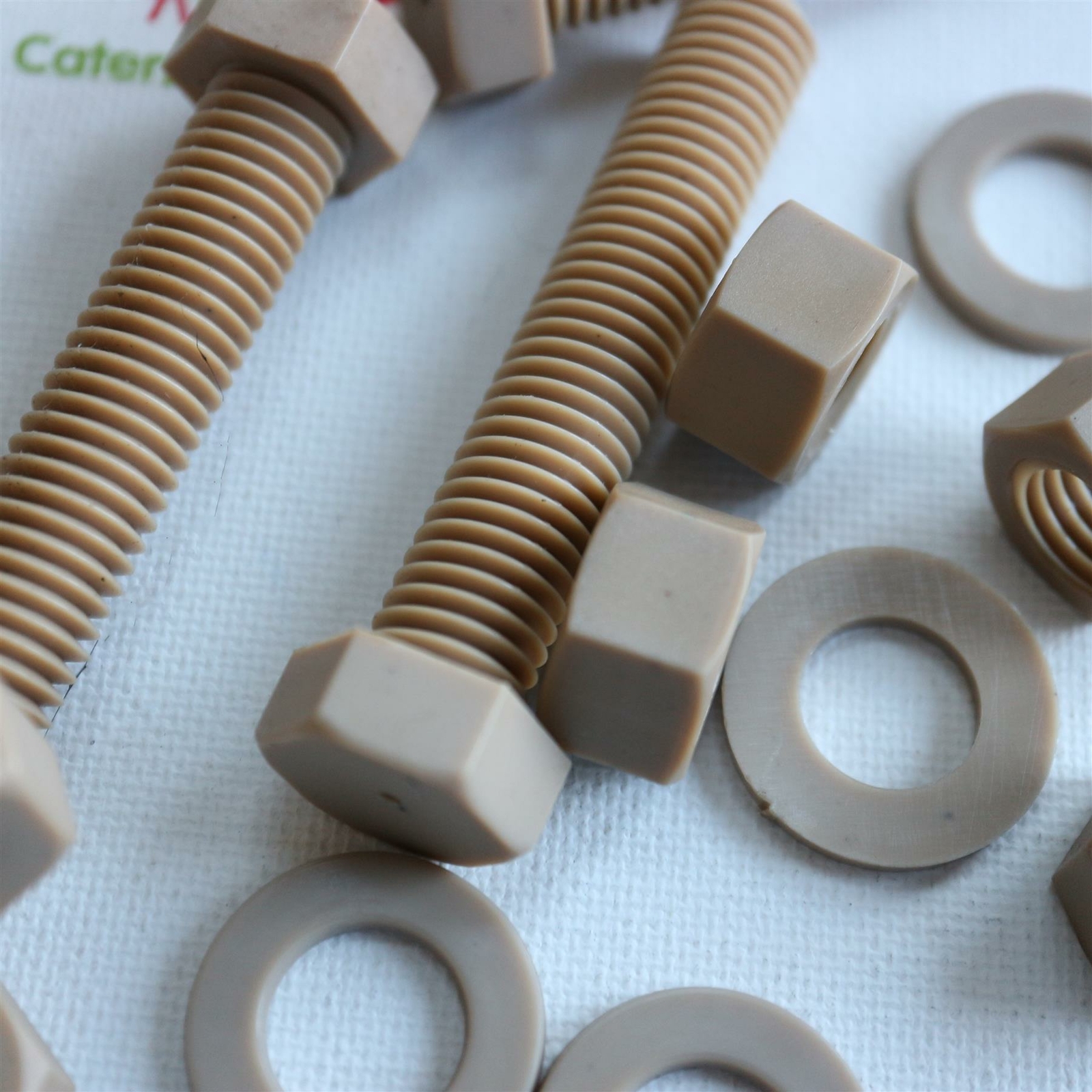 5x PEEK M12x65mm Dadi e bulloni anticorrosione resistenza alle