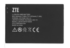 ZTE OEM Li-ion Polymer Phone Battery 3.8V Typ 1870mAh 7.1Wh Li3818T43P3h735044