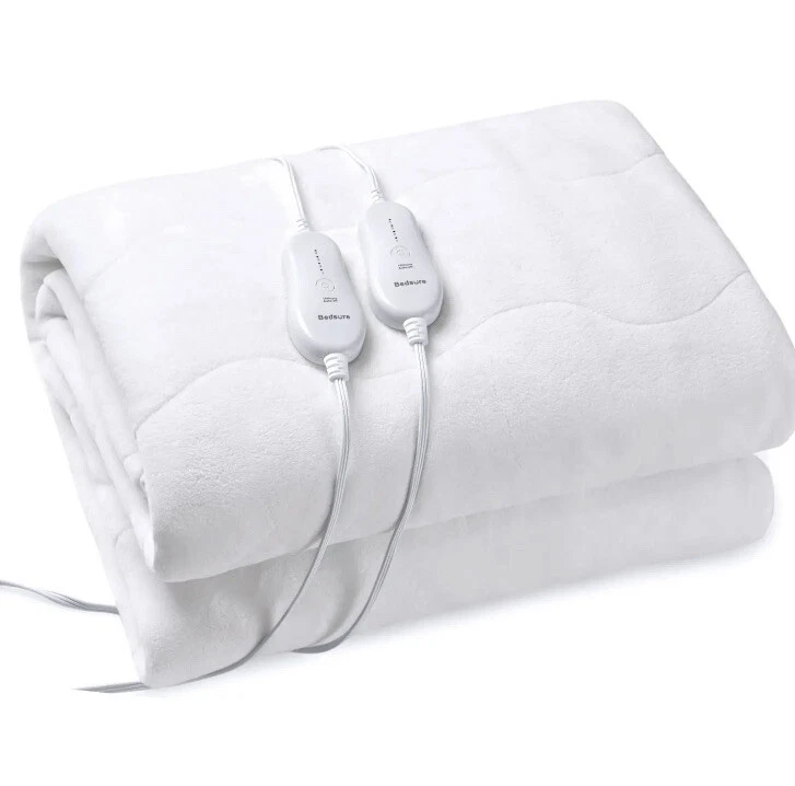 BEDSURE Heated Dual Control Electric Mattress Cover Pad Warm QUEEN size Bed  | OS | eBay