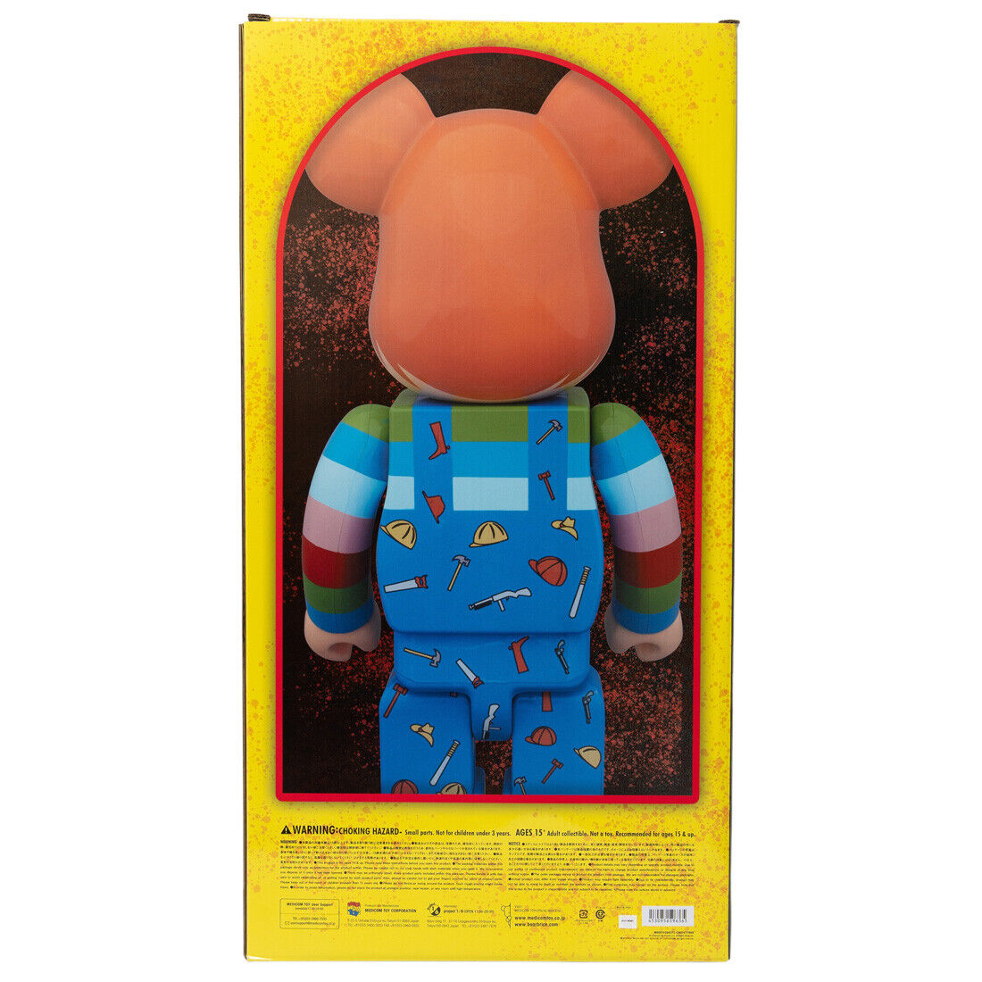 Medicom BE@RBRICK Child's Play Chucky 1000% Bearbrick Figure Medicom BE@RBRICK Child's Play Chucky 1000% Bearbrick Figure