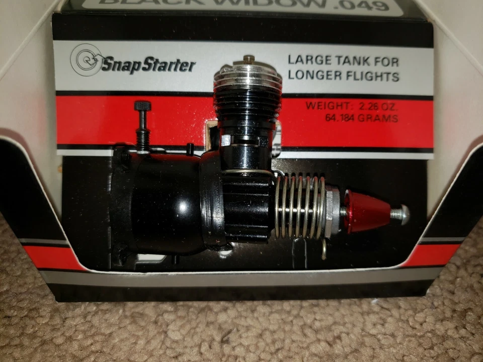 Cox .049 - COX engine - COX Black Widow .049 - NIB - No 150 - Image 3 of 4