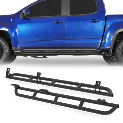 Tubular Slider Rocker Panels Nerf Bars For 2015-2025 Chevy Colorado GMC ...