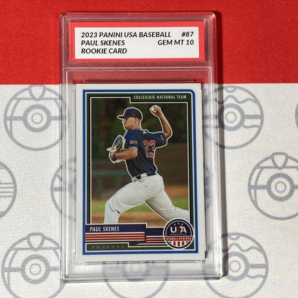 paul skenes graded rookie card 2023 Leaf Prized 1st 10 RC LSU/Pittsburgh Pirates Encapsulated in a tamper Graded 10 Paul Skenes Rookie
