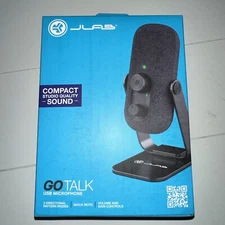 JLab Audio GO Talk USB Desktop Microphone with Dual Condensers PLUG & PLAY