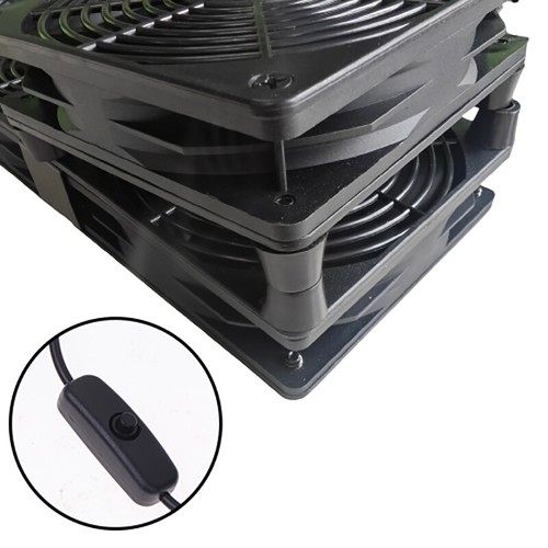 1 Set 120mm DC12V USB Powered PC Router Fans High Airflow Cooling Fan - Afbeelding 11 van 16
