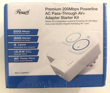Rosewill RPLC-200PKIT Premium 200Mbps Powerline AV Pass-Through Adapter 2Units