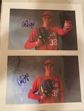 Adrian Morejon Signed 5x7 laminated CUBA Baseball photo Lot2 Padres Rookie MLB