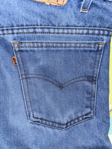 Vintage Levis Jeans 34x30 Bootcut Orange Tab Levi’s Light Wash Cowboy - Picture 13 of 20