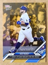 2024 Topps Now Gold Bonus Max Muncy 1st Career 3 Home Run Game LA Dodgers ODB8