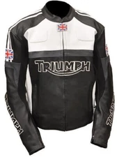 New Triumph Motorrad Racing Biker Leather Jacket, MotoGP biker leather Jacket.