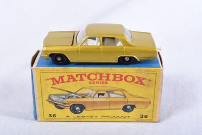 MATCHBOX LESNEY #36 OPEL DIPLOMAT WITH BOX VINTAGE MADE ENGLAND